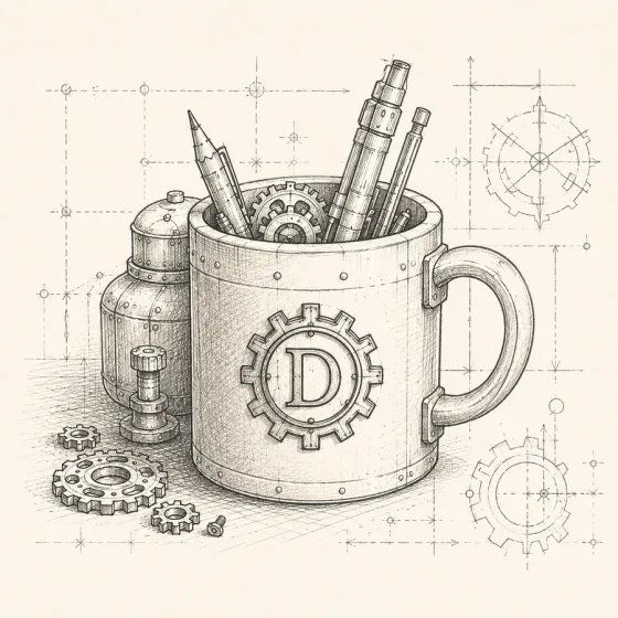 DevMuse workshop mug sketch