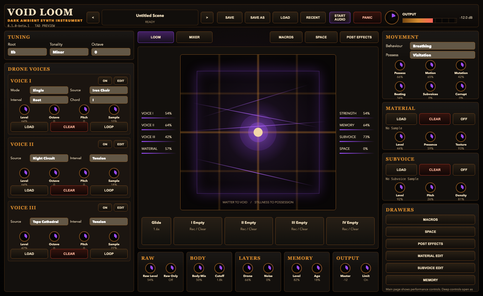 Void Loom dark ambient instrument